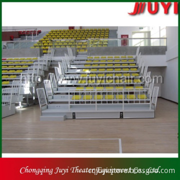 JY-706 moveable bleacher metal grandstand China Factory price plastic seat indoor gym bleachers